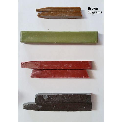 Brown Faceting Wax, 30 grams (2 sticks) [Type: Brown]