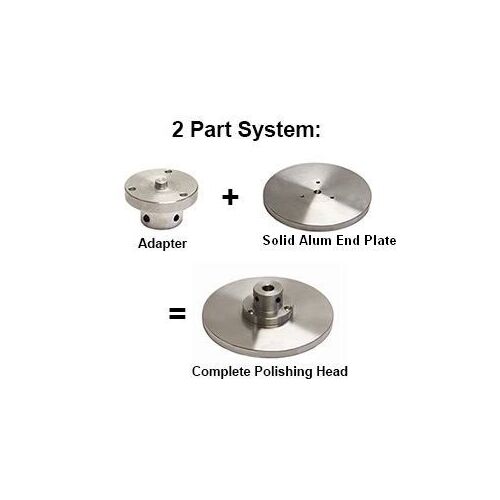 6" Solid Aluminium End Plates Full Face - you select thread