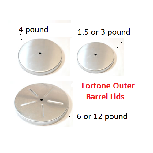 3A/33B Lortone Outer Barrel Lid for 1.5 or 3 pound barrel [Size: 3 pound]