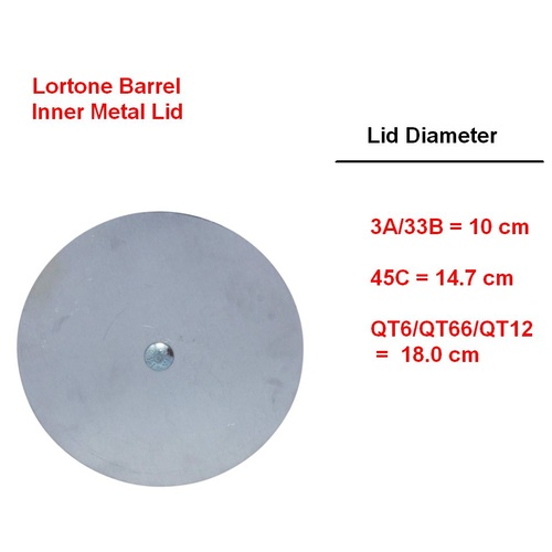 3A/33B Lortone Inner Barrel Lid [Size: 3 pound]