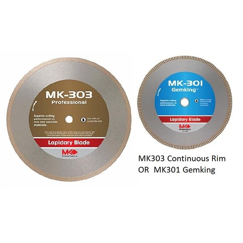 5" x 0.020" x 5/8" MK303 Diamond Lapidary Blade for cutting stone or glass