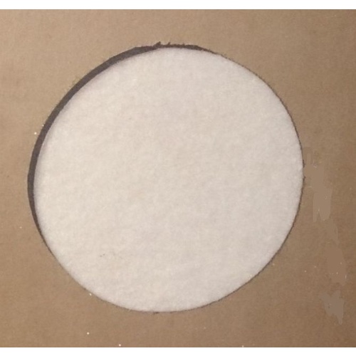 3" Felt/Rubber Pad with velcro back for glass polishing