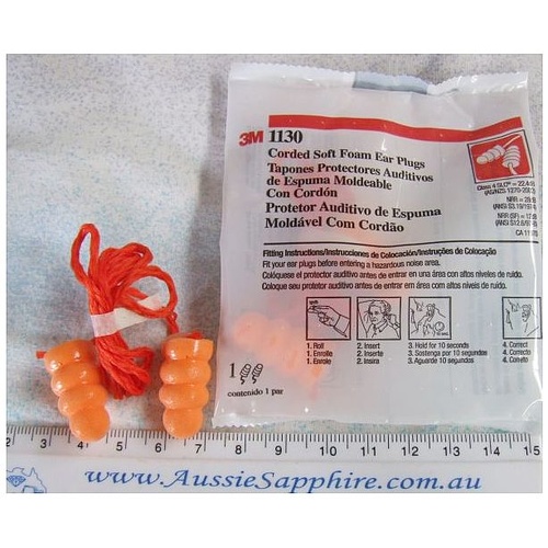 Soft Foam Ear Plugs, Corded, 3M, Comfy Ear/Hearing Protection