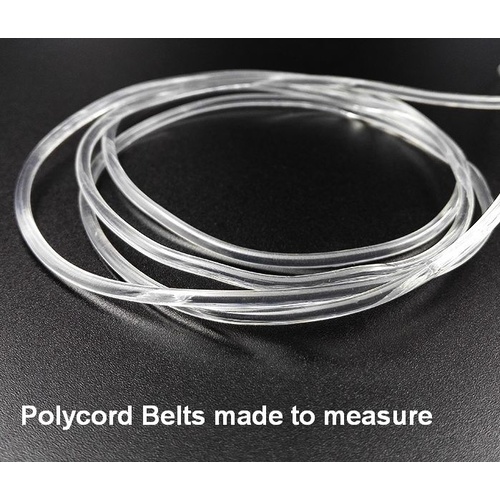 3mm to up 0.5m length - Polycord Drive Belts made to measure [Thickness: 3 mm] [Length: Up to 0.5 m]