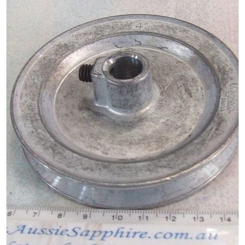 4" x 14mm Aluminium A section Pulley