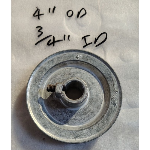 4" x 3/4" Aluminium A section Pulley
