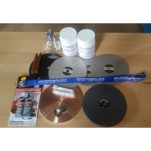 Lap Kit 2A for faceting - starter 6" kit