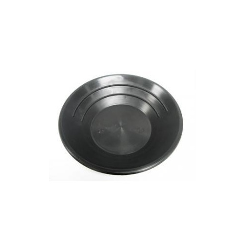 Test Gold Pan, Black Plastic, 250mm (10") Diameter