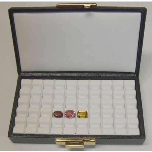 Gem Carry Case, room for 30 gems, hinged lid with secure latch
