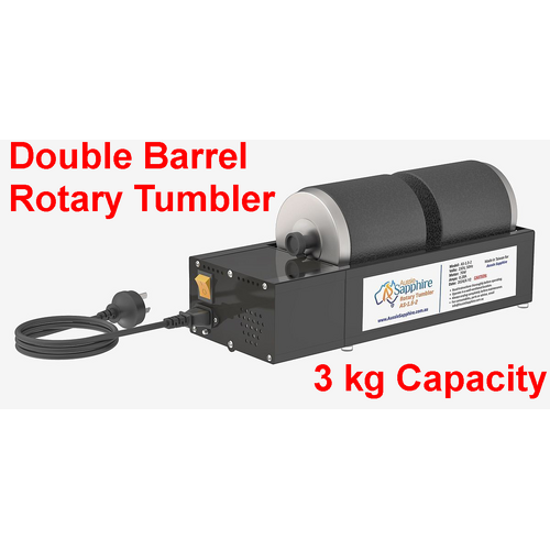 Auscut Smooth 3 Double Barrel (3lb) Rotary Tumbler (AS-1.5-2)
