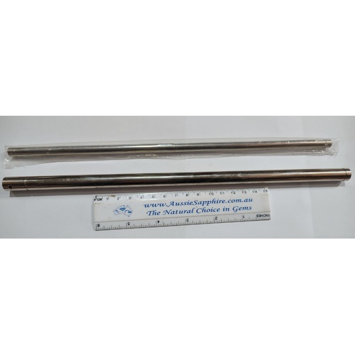 AS Set of Shafts (drive/idler) to suit the AS-1.5-2 Rotary Tumbler with nylon bearings [Model: Mark 1]