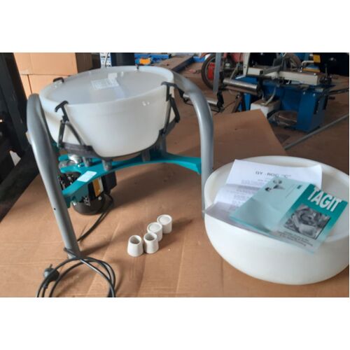 Gyroc Model C, large 40 pound vibratory tumbler with extra bowl